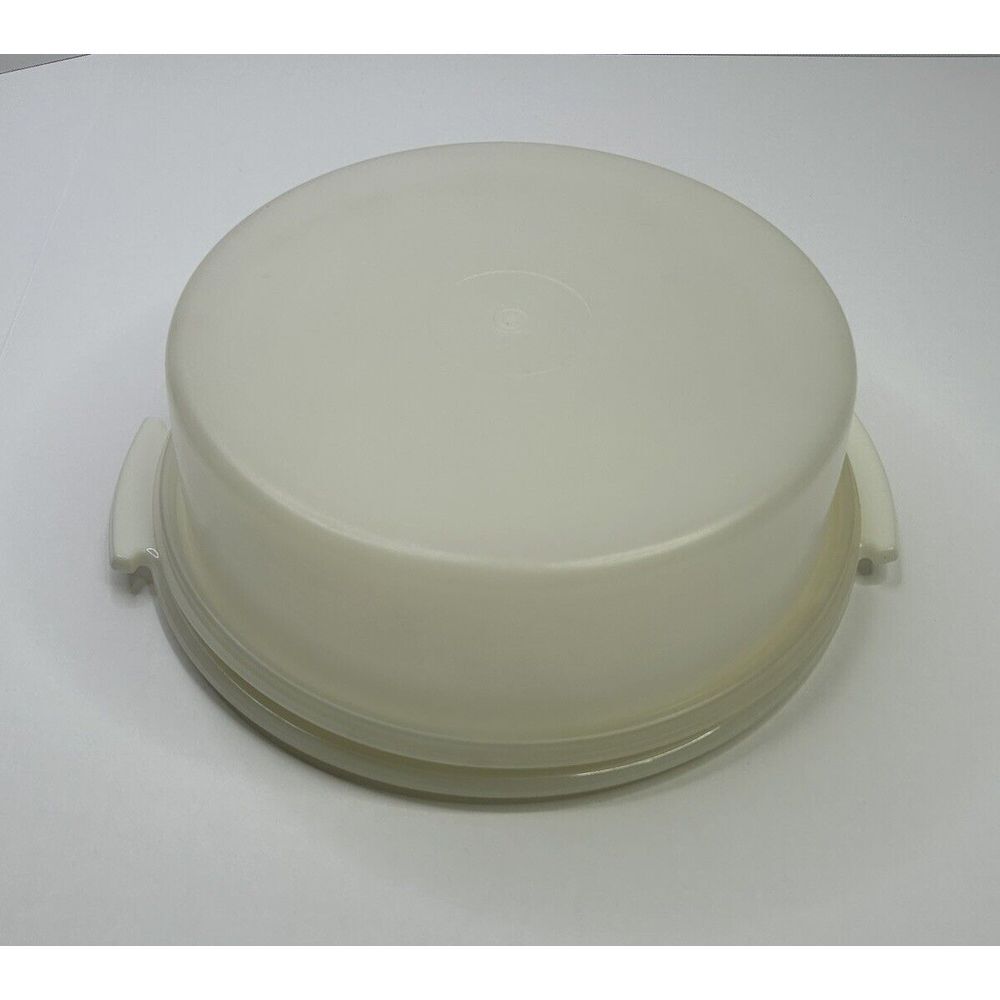 TUPPERWARE Cake / Pie Carrier Holder Storage Single Layer + Lid READ** Vintage